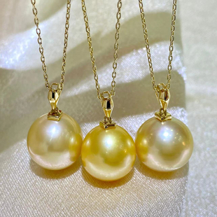 DIY珍珠小配件 S925纯银饰品 瓜子金色银色吊坠空托 10-15mm圆珠