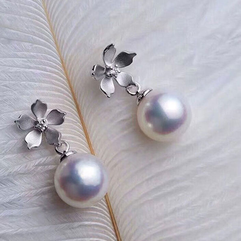 DIY珍珠配件 S925银 天然珍珠耳钉耳环空托精致款 配8-10mm圆椭珠,饰品/流行首饰/时尚饰品新,耳钉,淘宝优惠券,粉丝福利购,淘宝优惠卷