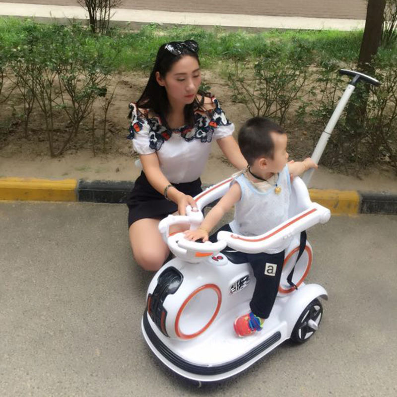 兒童電動車嬰兒電動車小孩玩具車寶寶可坐可推四輪車童車遙控汽車