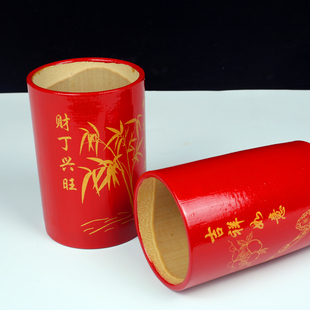 中秋节潮汕拜神插金花小号香炉红米升米斗拜月娘天公炉大号红竹筒