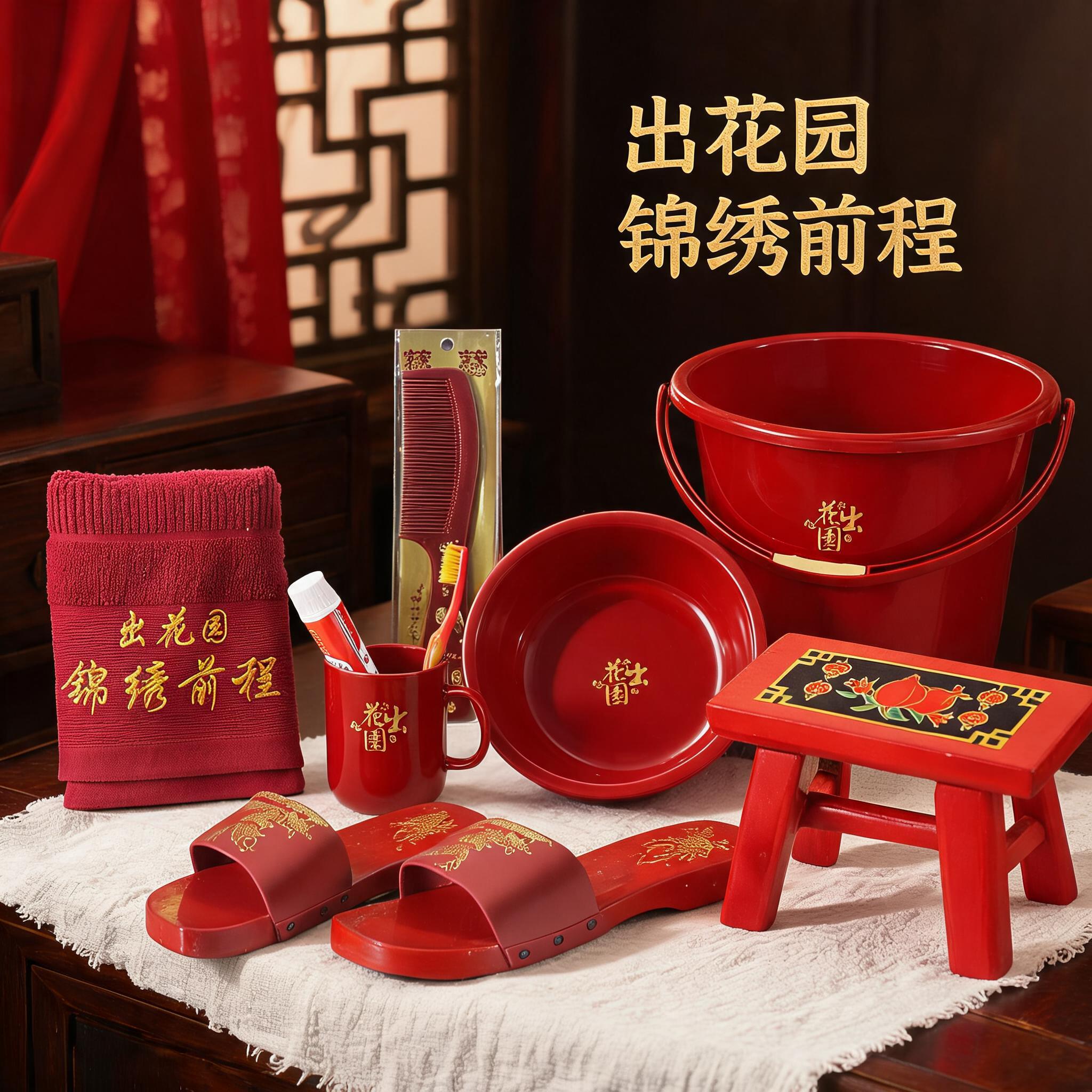 潮汕出花园十五岁潮州成人礼用品全套高档金榜题名套装红色揭阳