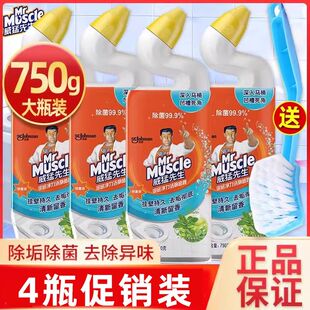威猛先生洁厕液600gx600g清洁剂除垢洁厕灵柠檬草香型卫生间马桶