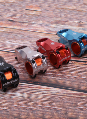 HONSUN超轻山地车立管负17角度70MM把立公路35MM/31.8MM口径CNC