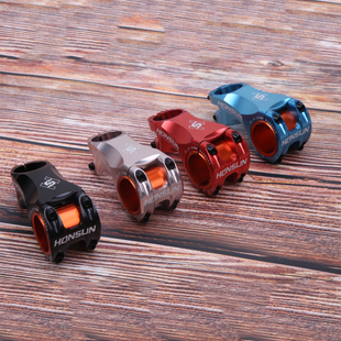 31.8MM口径CNC HONSUN超轻山地车立管负17角度70MM把立公路35MM