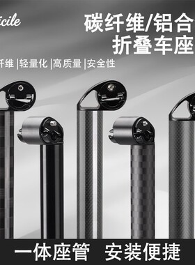 适用小布国布碳纤维座管Seatpost 33.9mm TREN31.8x550小轮折叠车