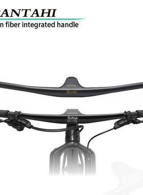 Rpantahi潘塔尼山地车自行车碳纤维一体把超轻单车直把横舒适车把