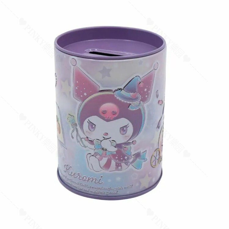 正版三丽鸥HelloKitty美乐蒂角落生物KUROMI卡通儿童铁艺罐笔筒
