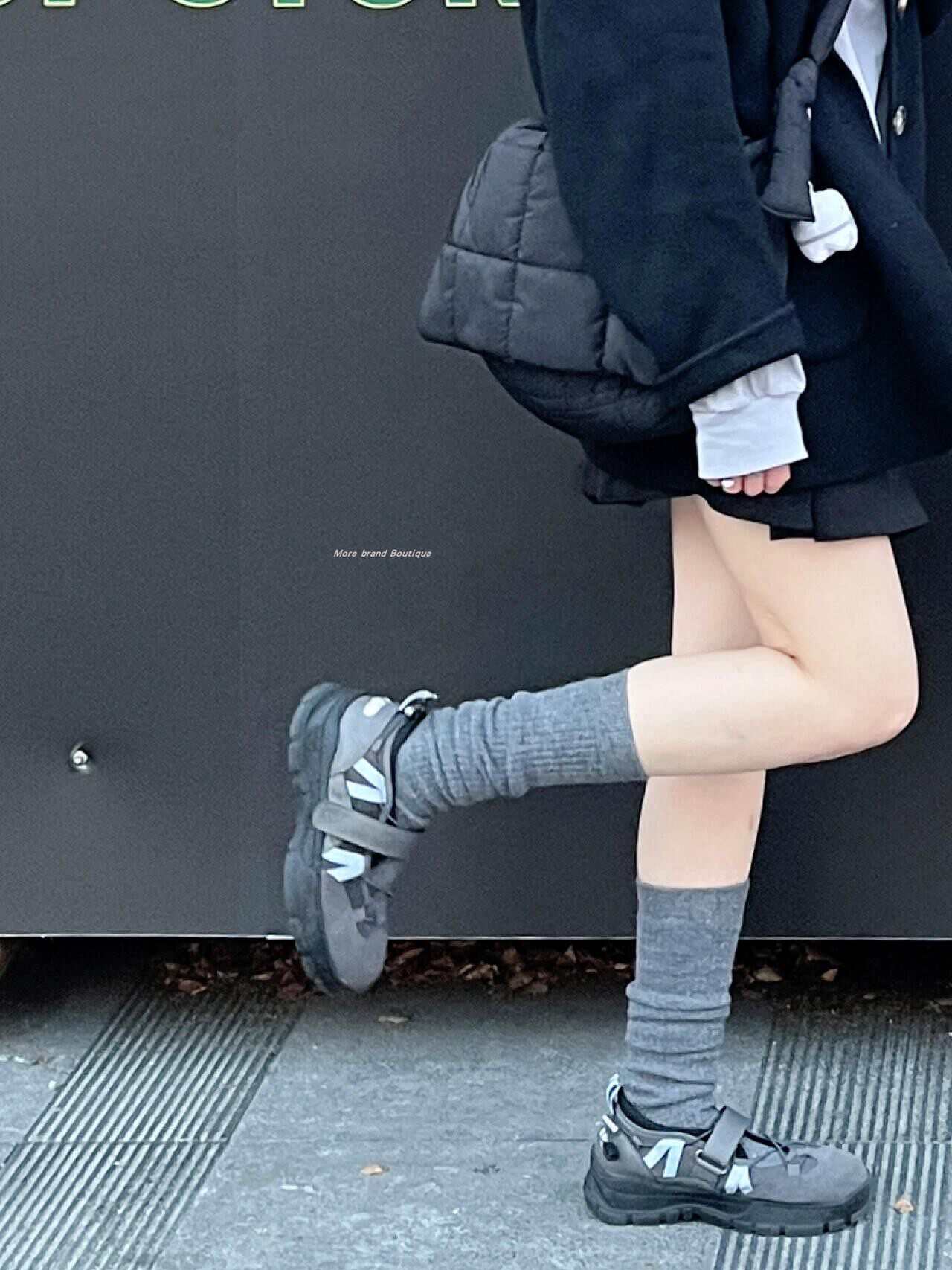 KOREAN PURCHASING ROCKFISH X GLOWN CO-BRANDED BALLET SHOES FUNCTION MARY JANE SHOES THICK-SOLED HEIGHTENED WOMEN