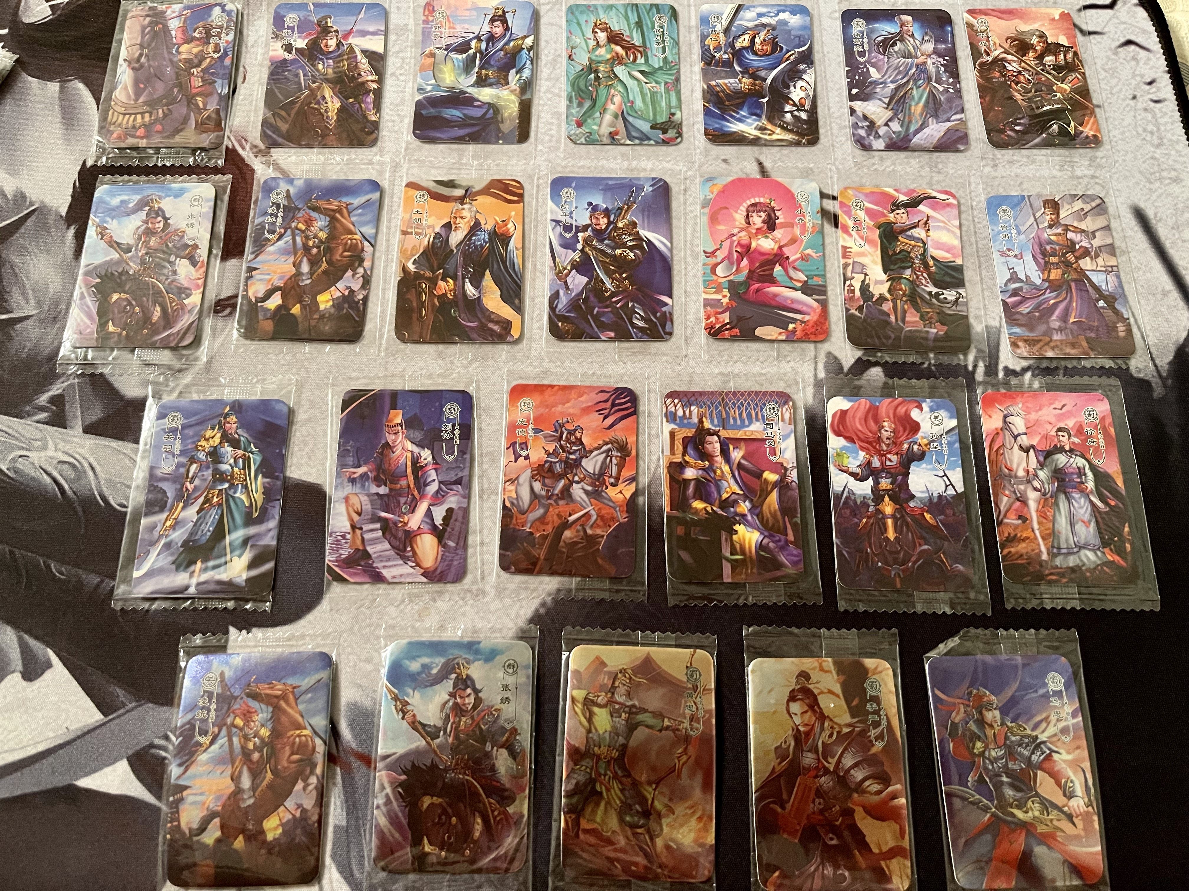 营养卫士一间卡新三国第一弹 原袋面普卡 面闪卡 粗闪卡散配 小卡