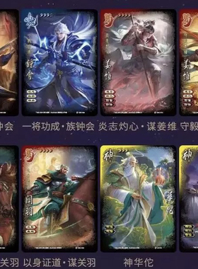 正版三国杀星汉灿烂忠武全幅普卡族钟会谋姜维谋关羽神华佗神鲁肃