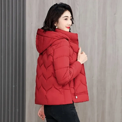 冬装2025新款羽绒棉服女短款时尚棉衣洋气冬季保暖妈妈小棉袄外套