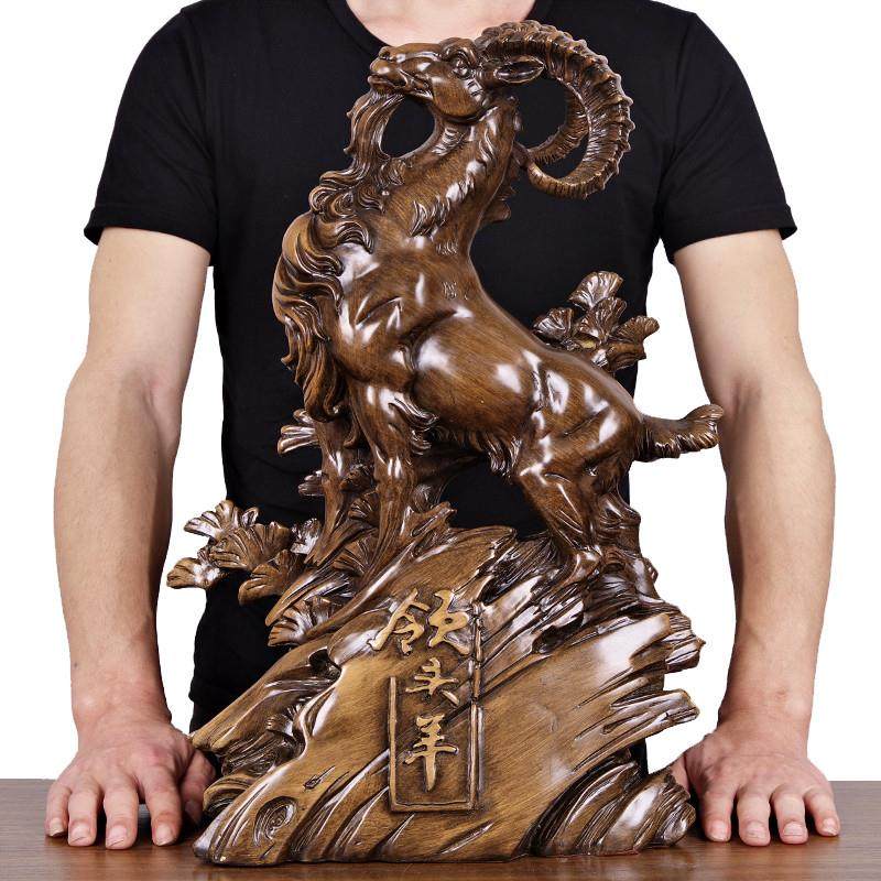 领头羊摆件三羊开泰生肖羊大号工艺品办公室家居玄关招财风水摆设,家居饰品,装饰摆件,淘宝优惠券,粉丝福利购,淘宝优惠卷