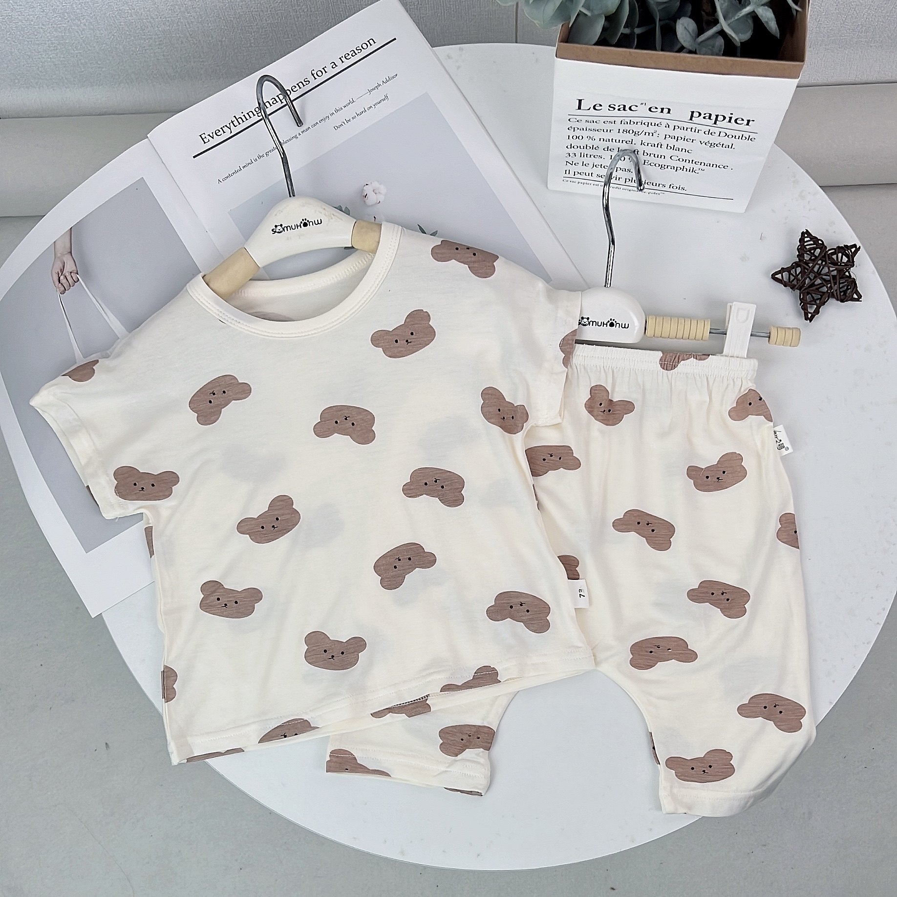 小童套装夏季新款莫代尔棉薄款婴幼儿男女宝宝短袖七分裤童装pp裤,童装/婴儿装/亲子装,家居服套装,淘宝优惠券,粉丝福利购,淘宝优惠卷