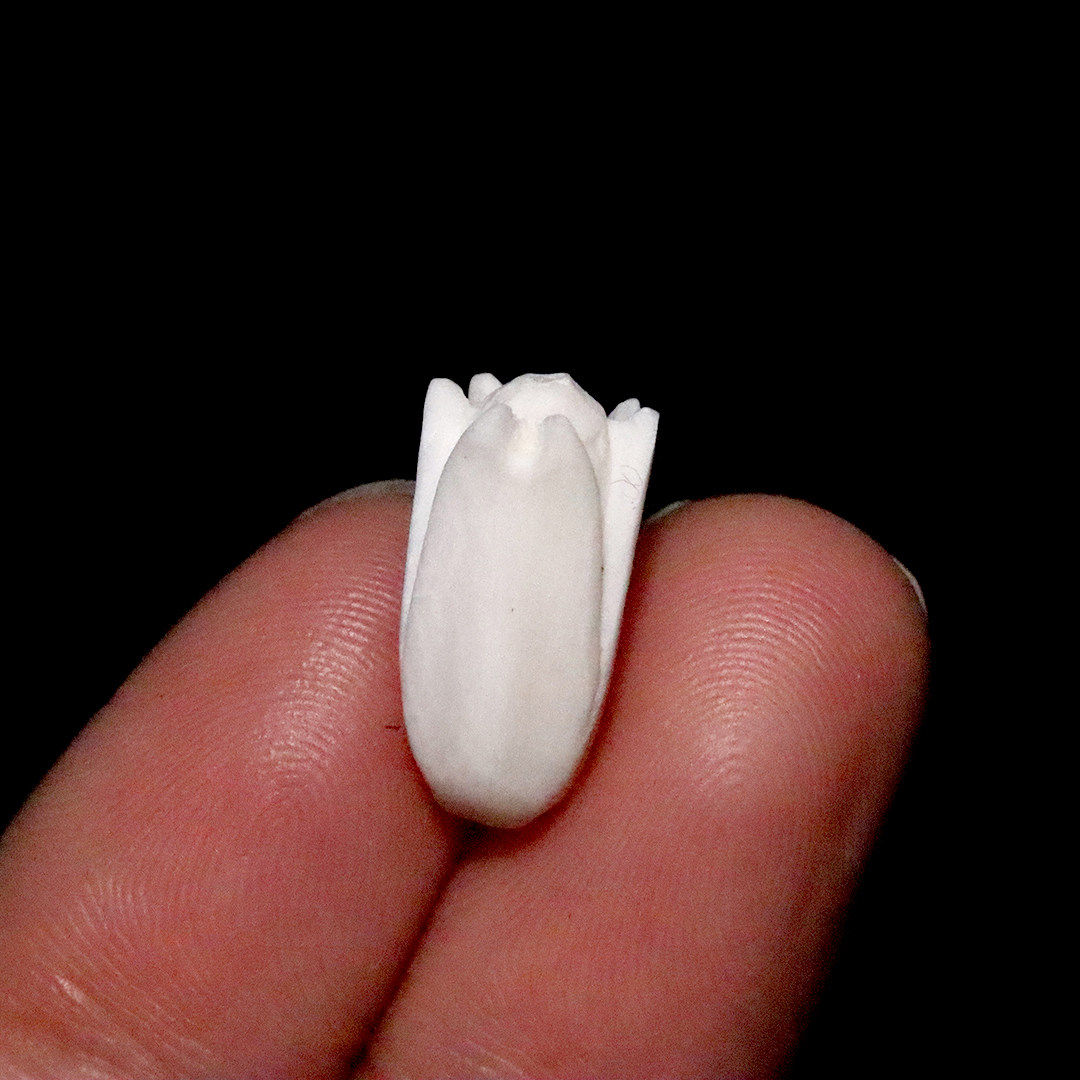 猛犸象牙冰料玉兰花隔珠