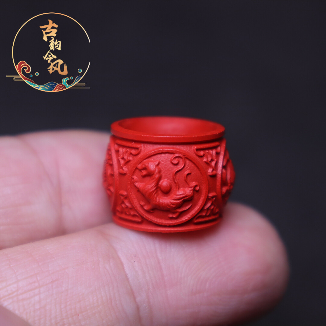 文串文玩配饰朱砂手串跑环