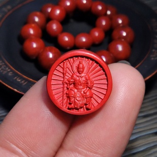 保真朱砂红砂文哲将军背云隔珠2026年手链手串编绳diy配饰