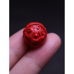 保真朱砂红砂四象神兽顶腰珠隔珠散珠菩提手串长串手链文玩配饰