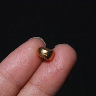 999足银纯银镀金大肠隔珠顶腰珠手链菩提手串编绳diy文玩配饰