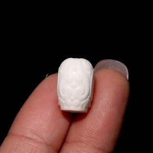 天然鹿角雕花回纹三通佛头金刚星月菩提手串长串diy文玩配饰