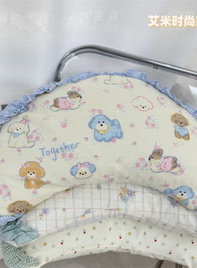 ins小清新碎花全棉饺子荞麦枕