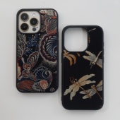 手工中式 全系列 桑蚕丝织锦缎全包手机壳适用于iPhone17