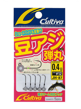 日本欧娜 微物马口白条根钓路亚钩 小型细轴软虫钩 铅头钩11796