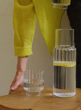 意大利原装进口 Pilla系列手工玻璃冷水杯透明果汁杯喝水杯子礼物