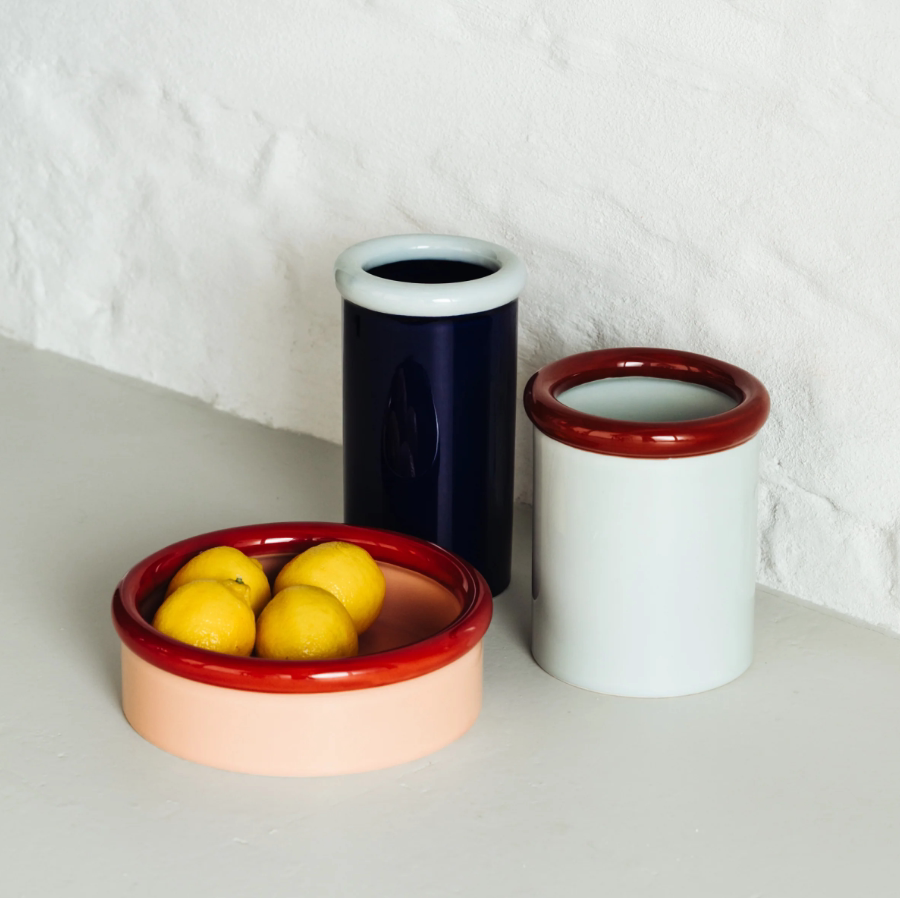 英国原装进口 Rod系列手工陶瓷水果盘客厅茶几收纳盘坚果零食盘