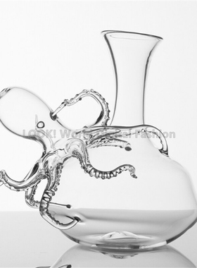 意大利原装进口 Tenta系列经典手工玻璃章鱼醒酒器葡萄酒杯礼物