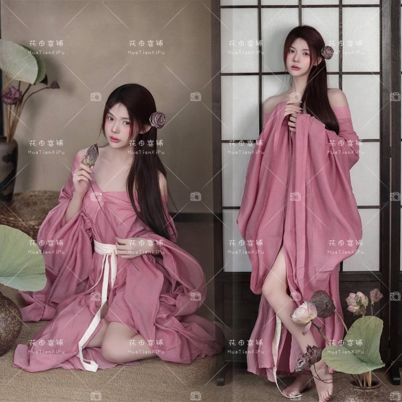 新款影楼氛围感摄影服装战国袍温柔风复古清冷感艺术照写真服饰