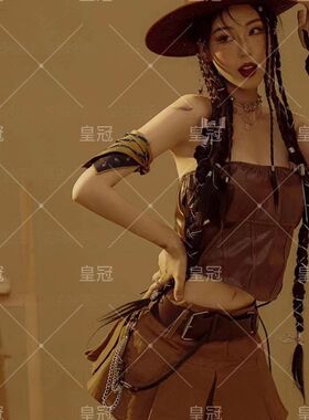 西部牛仔欧美范杂志风辣妹写真服性感个性日韩拍摄摄影主题艺术照