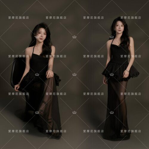 2026照相馆新款个性肖像写真服装时尚轻熟女杂志风形象写真服装