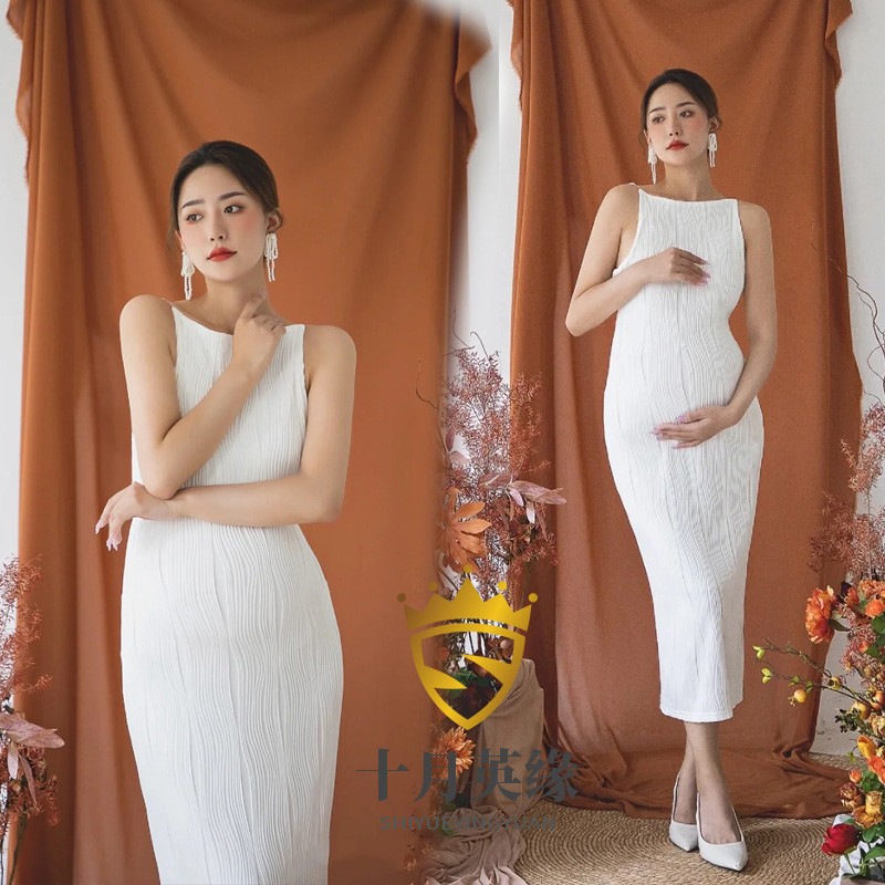 影楼情侣孕妇照服装情侣居家慵懒风韩系清新温馨孕妇照衣服在家拍