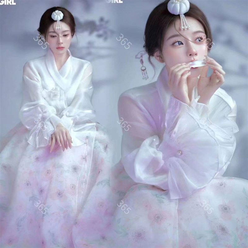 韩服新款朝鲜服族女新款影楼延吉网红拍照宫廷礼服日常演出服超仙