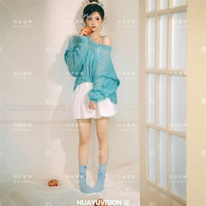 2026秋冬影楼韩系居家少女氛围感毛衣甜美肖像生日写真摄影服装