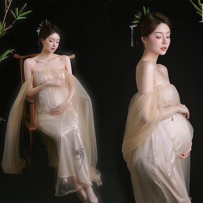 影楼新款孕妇照服装复古大肚孕妈旗袍艺术照写真摄影抹胸礼服长裙,男装,其他民族服装,淘宝优惠券,粉丝福利购,淘宝优惠卷