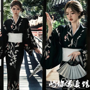 新款个人黑道千金日系改良和服四季款小清新艺术写真照片摄影服装