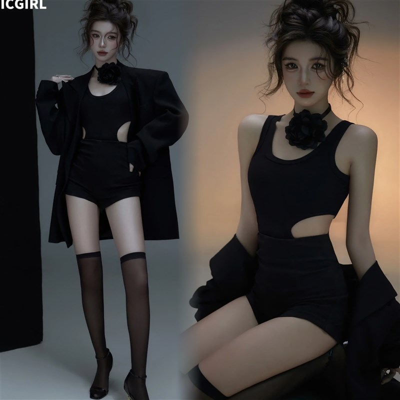 影楼新款个人形象艺术照写真主题性感辣妹纯欲风少女私房摄影服装