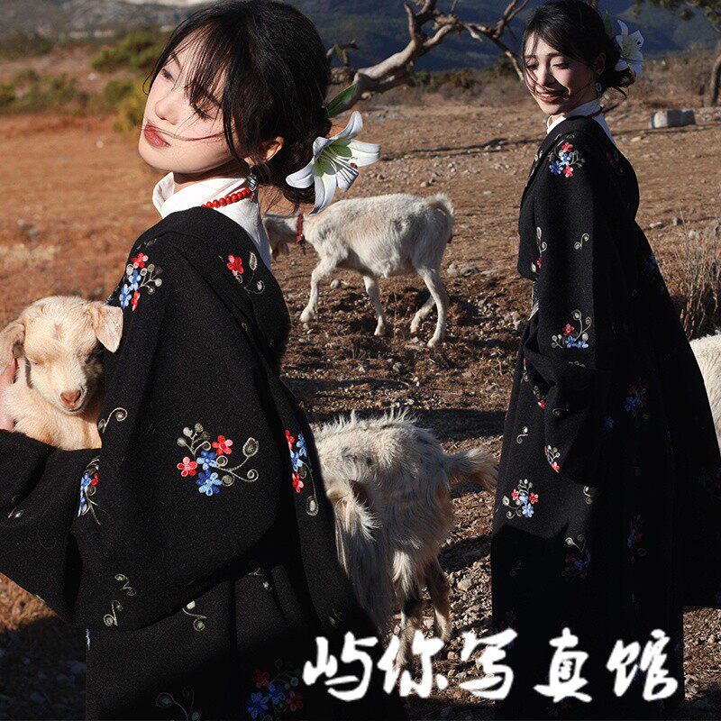 影楼新款个人云南丽江旅拍藏袍少数民族传统服小清新写真摄影服装