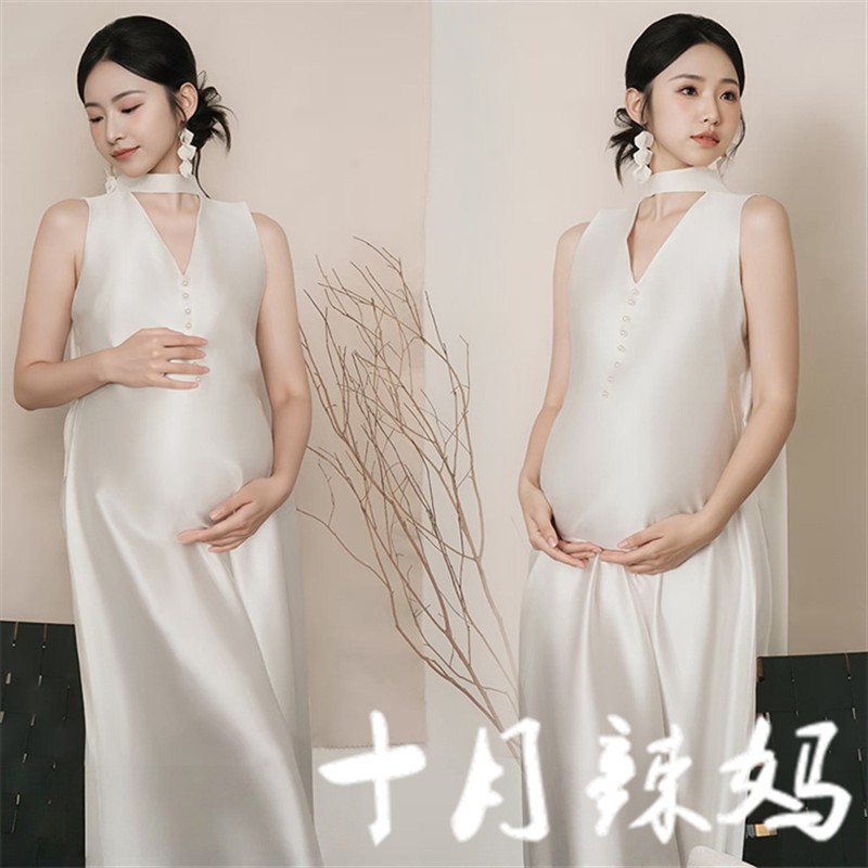 孕妇照服装照相馆新款主题法式高级感礼服孕妈咪大肚艺术拍照摄影