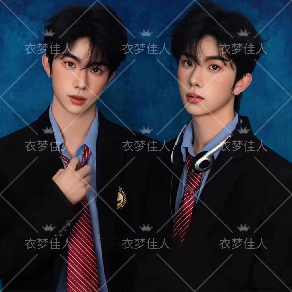 影楼新款美式证件照甜酷潮流学院风西服男生写真拍艺术照摄影服装,男装,其他民族服装,淘宝优惠券,粉丝福利购,淘宝优惠卷