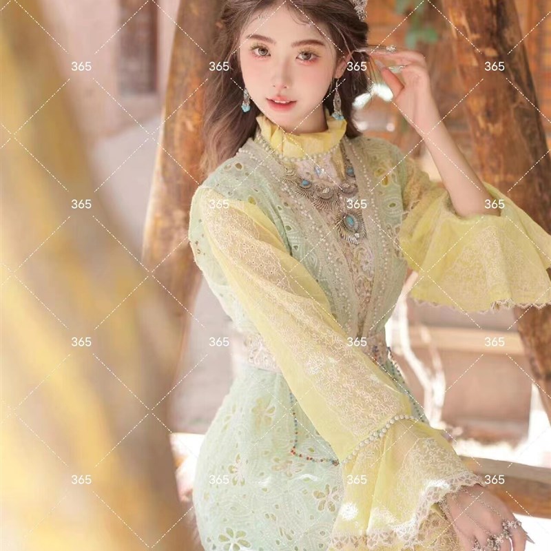 影楼新款新疆维吾尔族民族特色旅拍小清新民族风异域风情写真服装