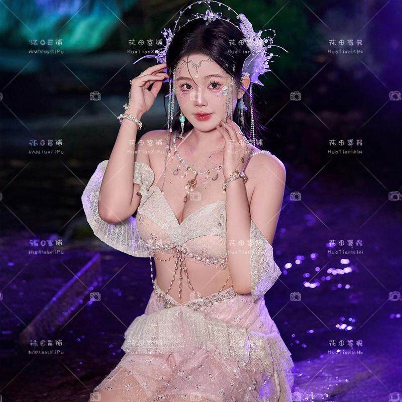西双版纳异域风情旅拍人鱼公主服装三亚海边旅游拍照摄影写真服饰