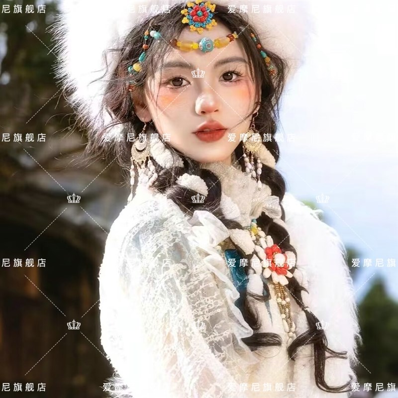 新款贵族藏袍服装女云南丽江西藏旅游摄影民族风旅拍写真藏族服装