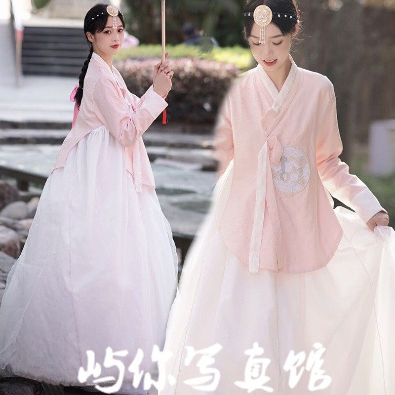 新款延吉朝鲜服韩服朝鲜族网红旅拍打卡影楼韩服演出服舞蹈民族风