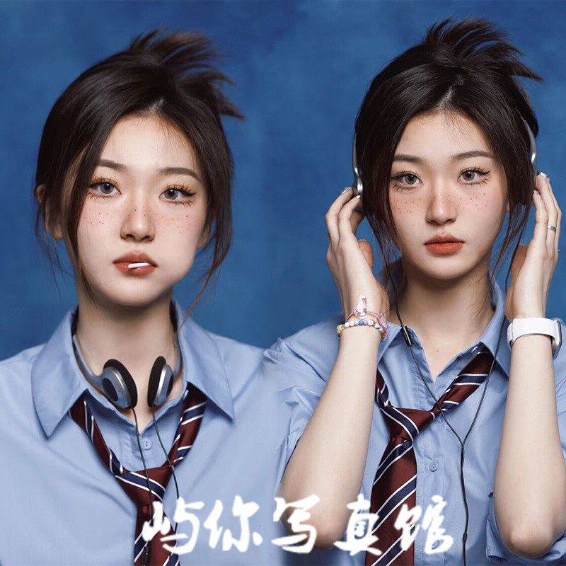 影楼新款甜酷风少女美式证件照个人肖像照写真情绪艺术照摄影服装,个性定制/设计服务/DIY,动漫/cos制服定制/加工,淘宝优惠券,粉丝福利购,淘宝优惠卷