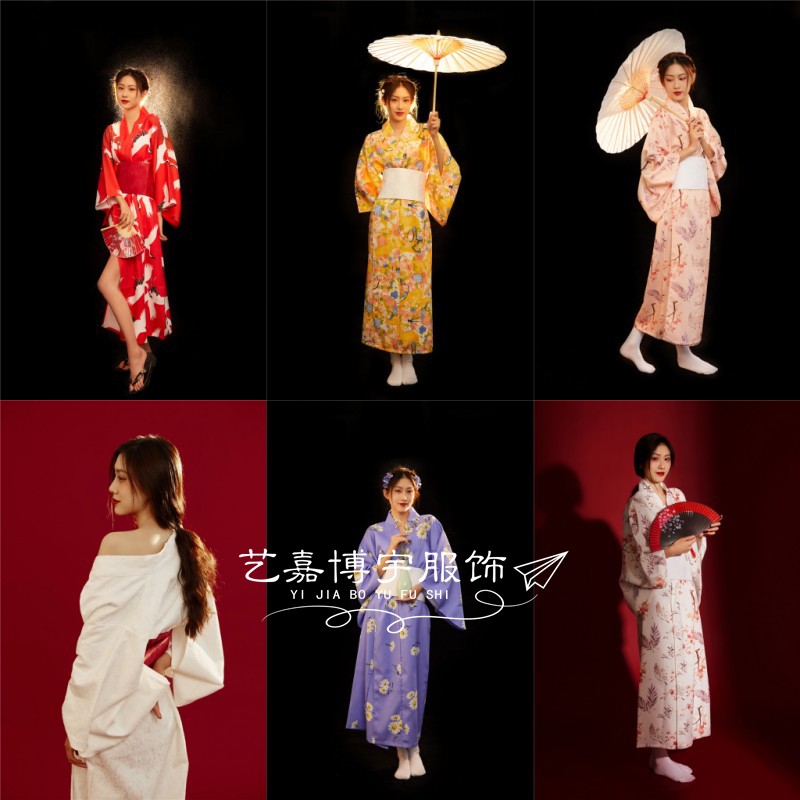 影楼写真主题服装新款日系摄影神明少女和服拍摄旅拍个人日式和服