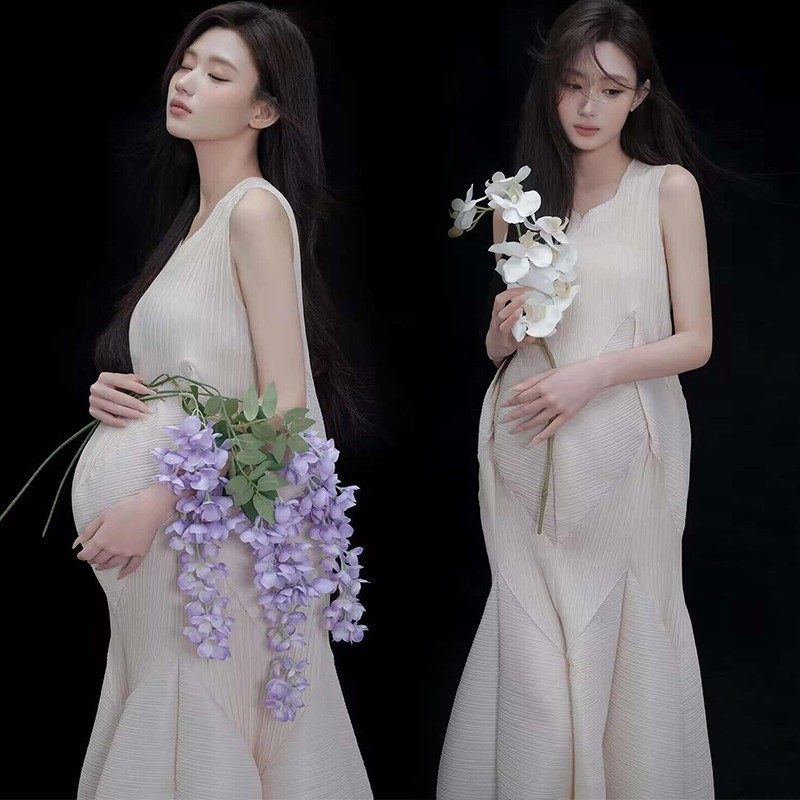 影楼新款孕妇拍照服装甜美温柔森系氛围感孕妈咪写真艺术照服装,男装,其他民族服装,淘宝优惠券,粉丝福利购,淘宝优惠卷