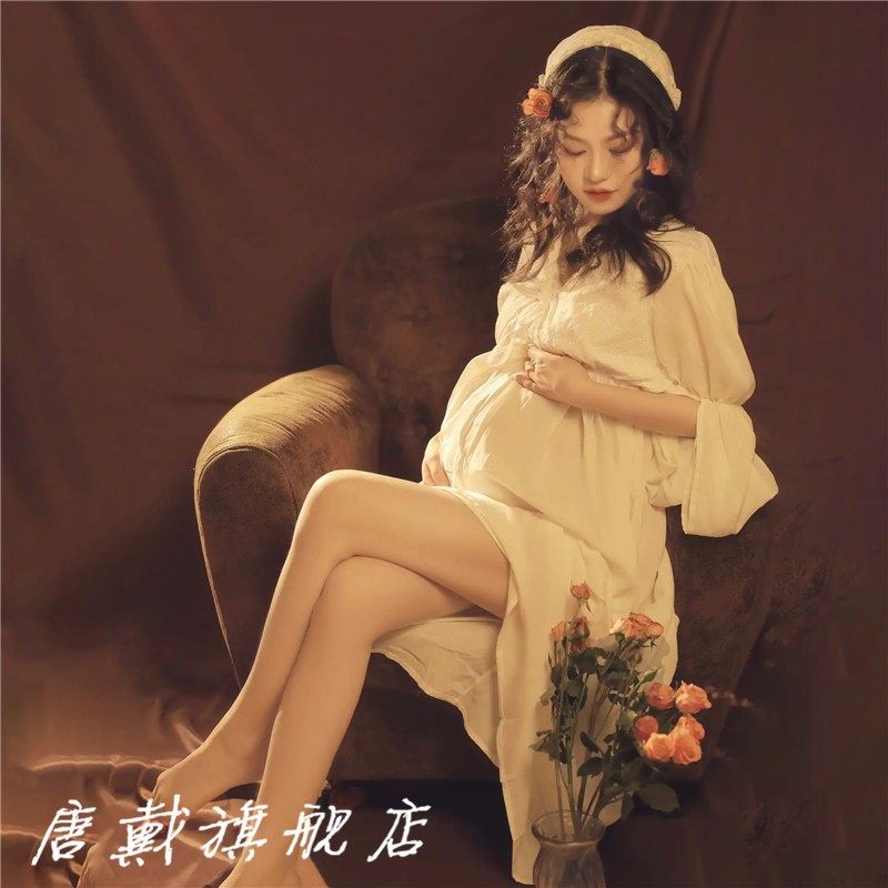 新款孕妇照服装主题复古油画风影楼孕妇连衣裙大肚妈咪艺术摄影照,男装,其他民族服装,淘宝优惠券,粉丝福利购,淘宝优惠卷
