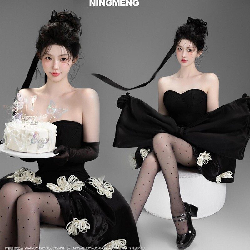 新款影楼高级感抹胸裙气质氛围感礼服肖像少女私房艺术照摄影服装,个性定制/设计服务/DIY,动漫/cos制服定制/加工,淘宝优惠券,粉丝福利购,淘宝优惠卷